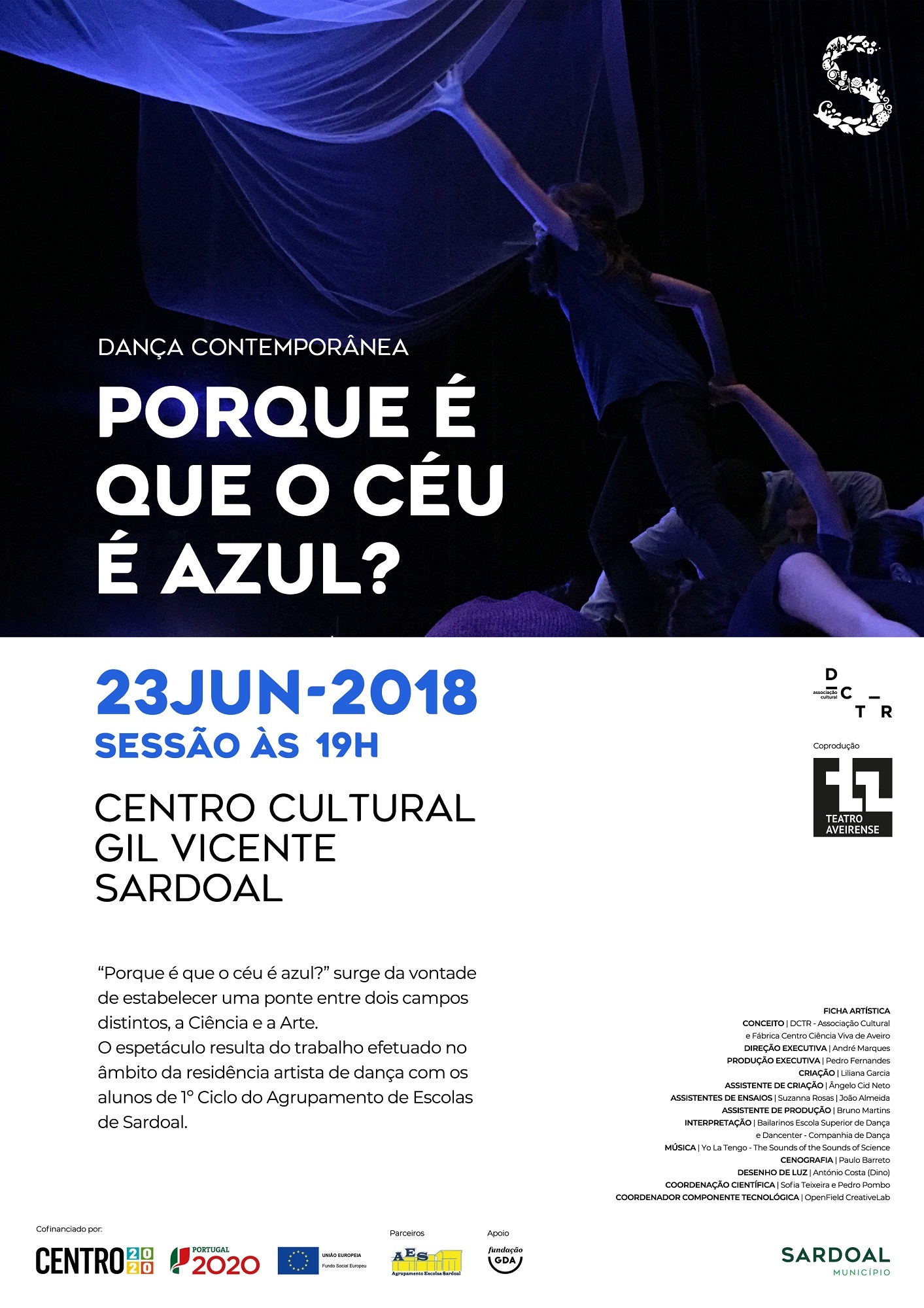 CARTAZ PORQUE O CEU E AZUL