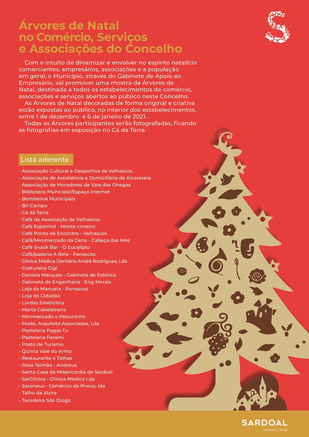lista arvore natal