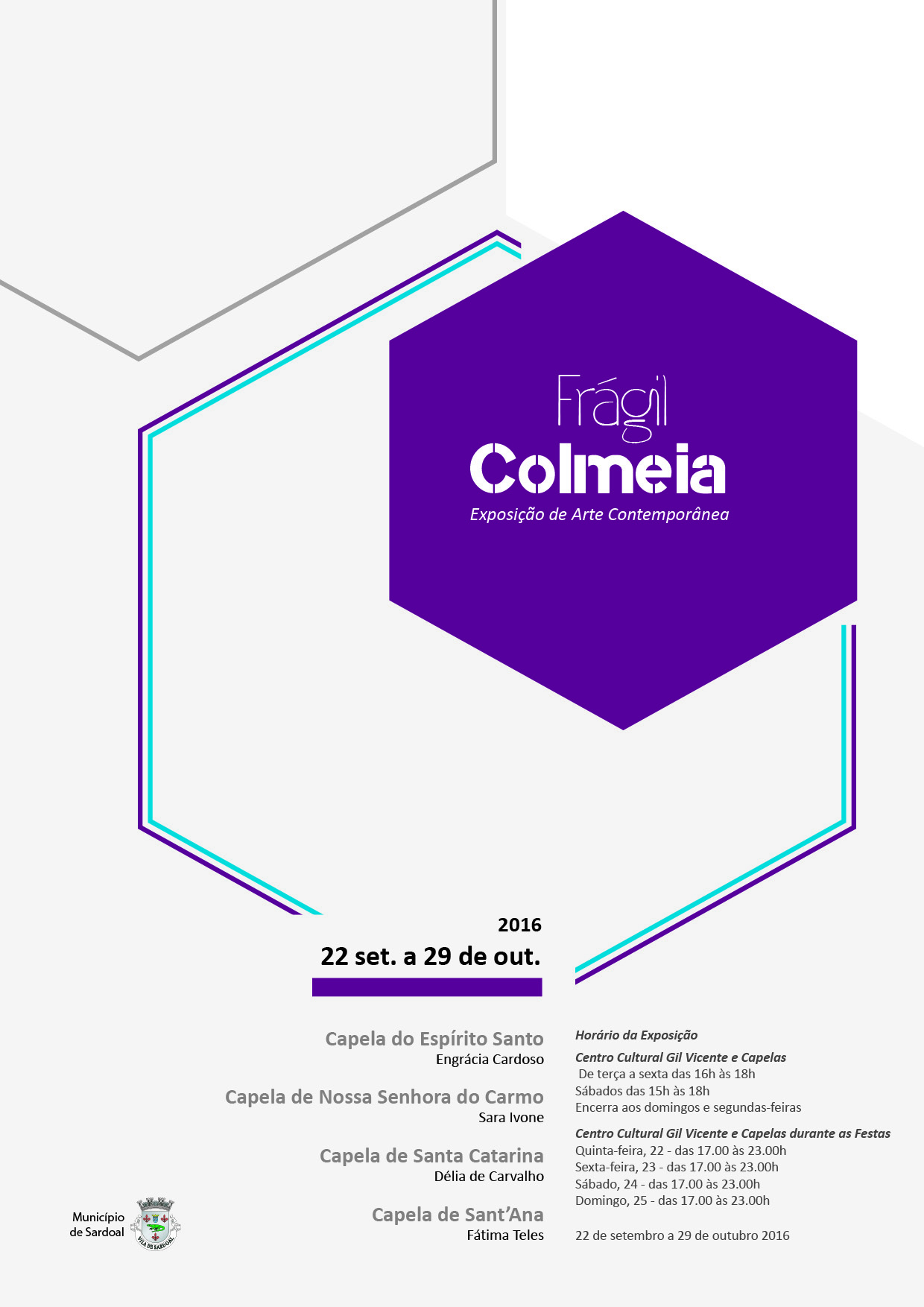 cartaz fragil colmeia