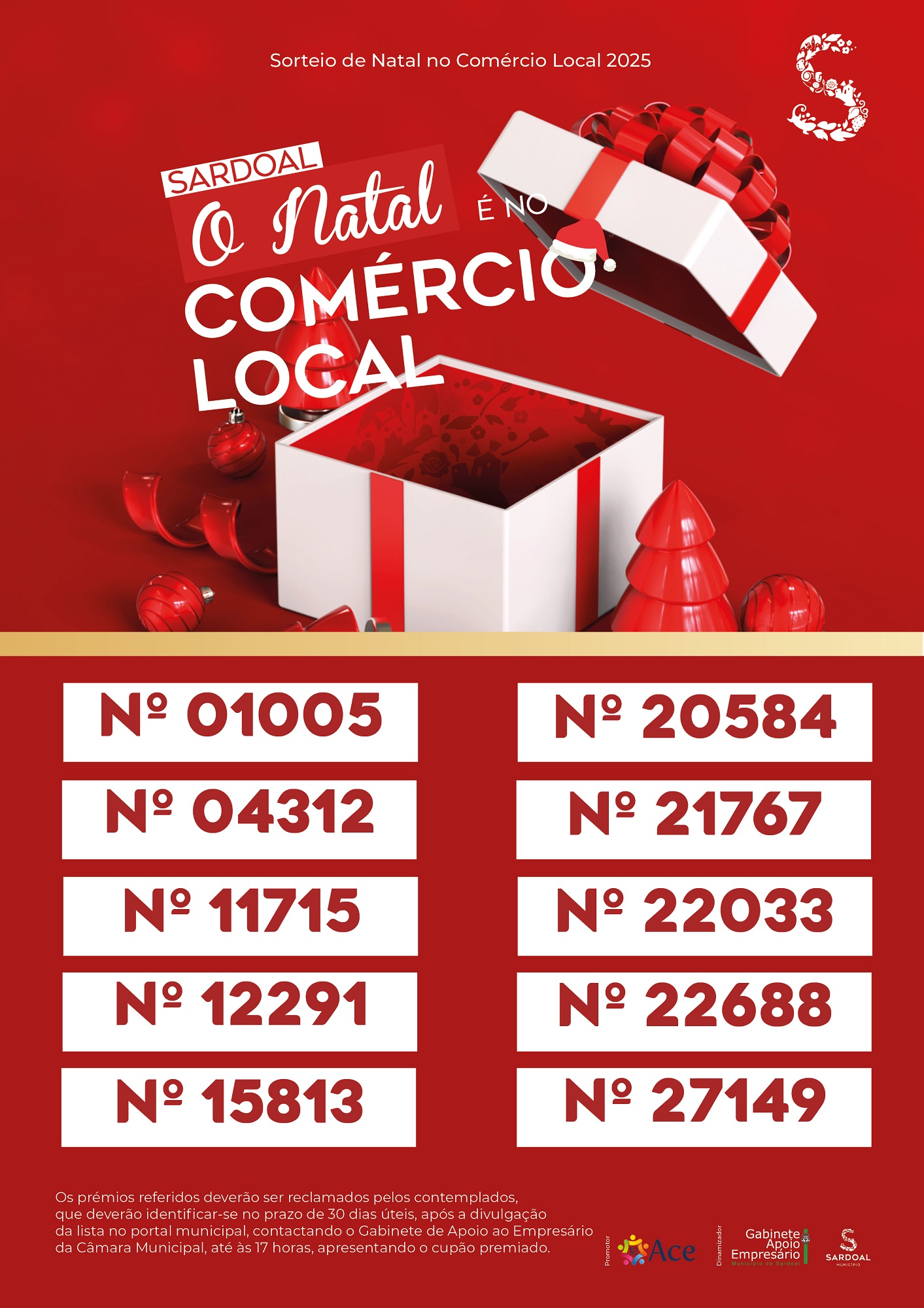 sorteio comercio local 2025 vencedores