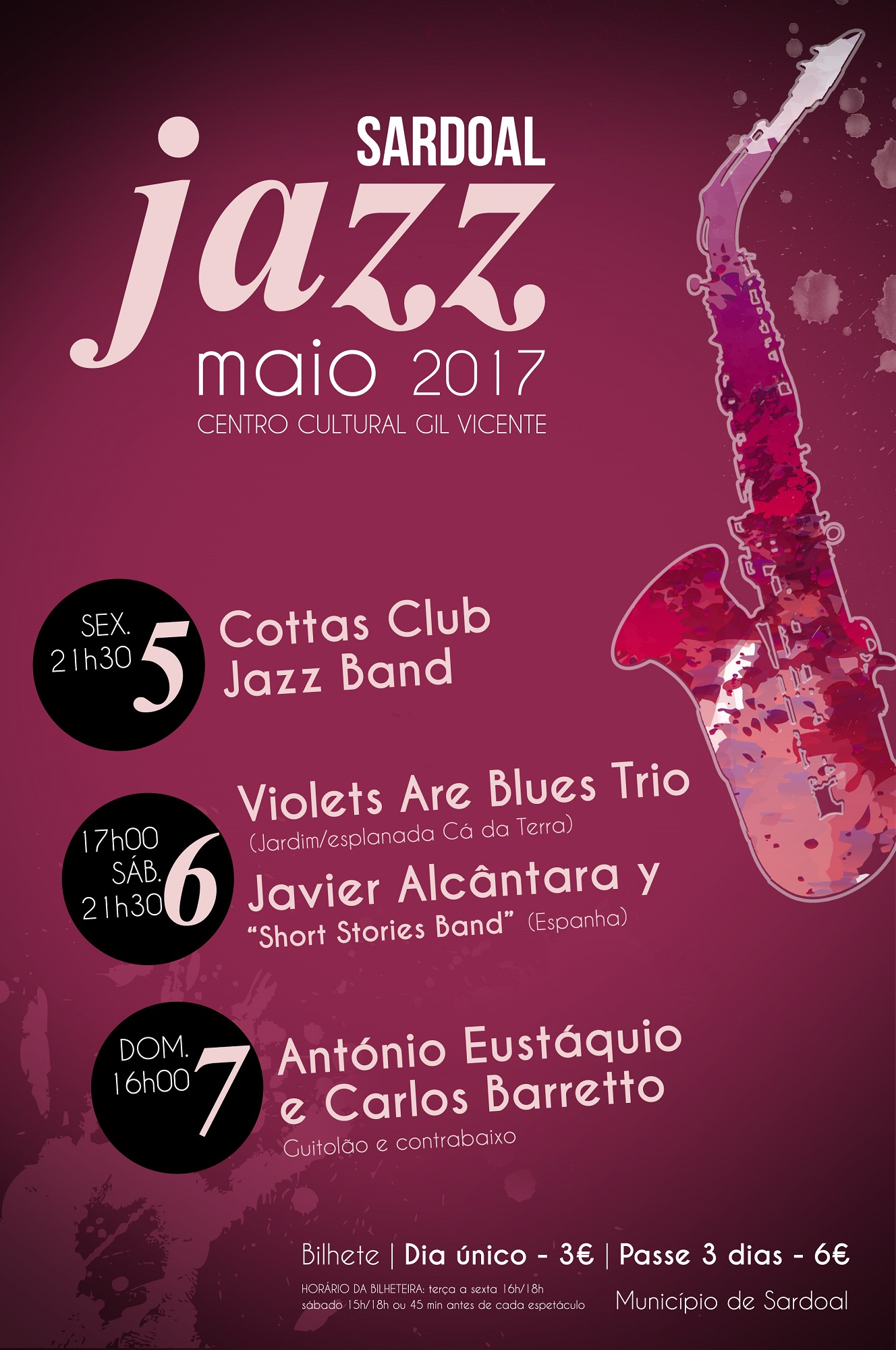 CARTAZ SARDOAL JAZZ 2017