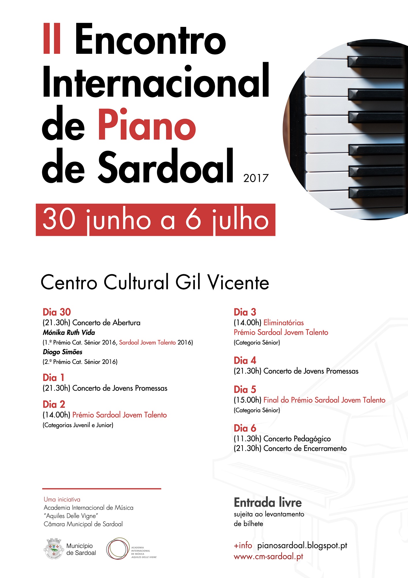 cartaz IIEncontro de piano 2017