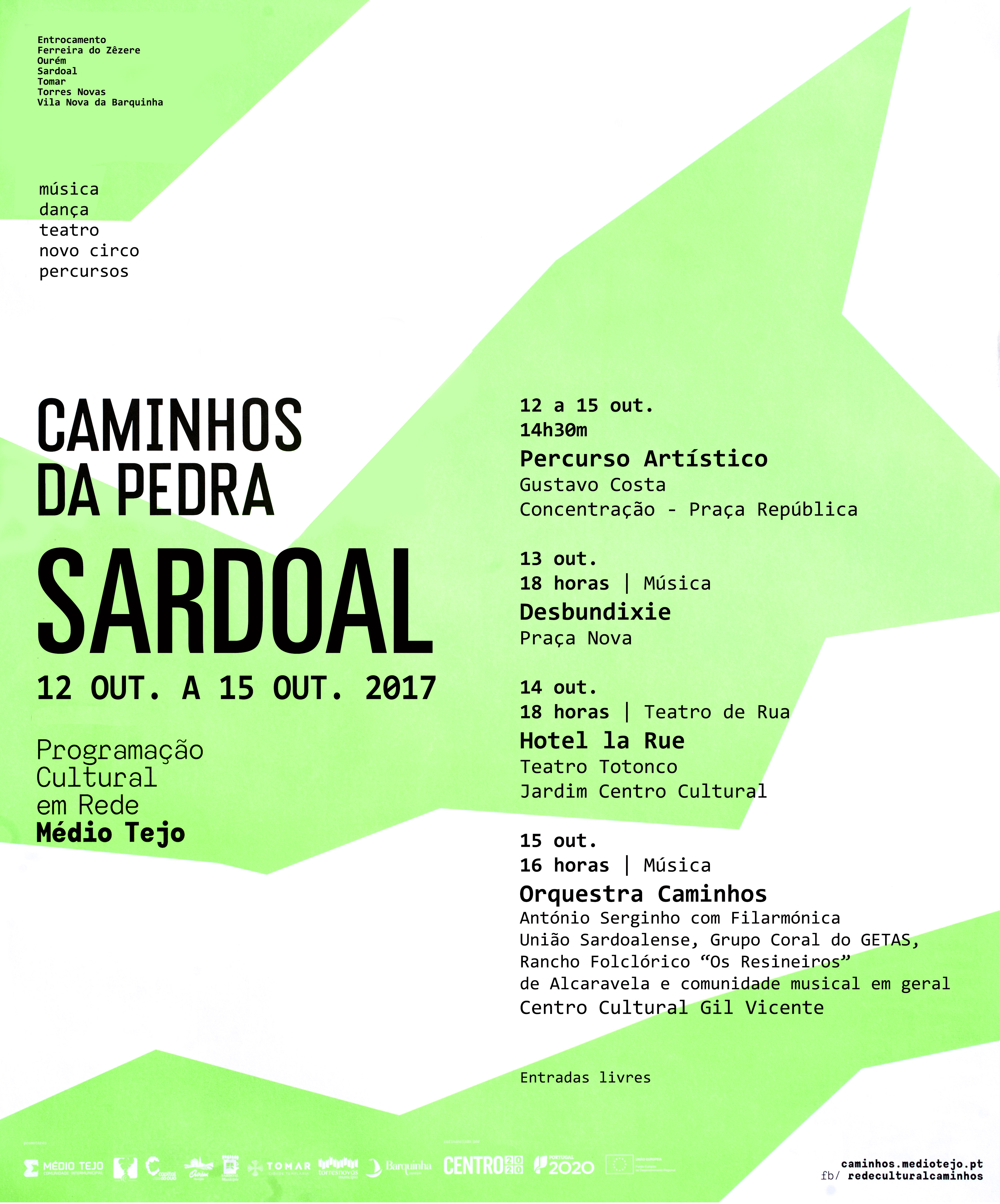 cartaz caminhos pedra sardoal