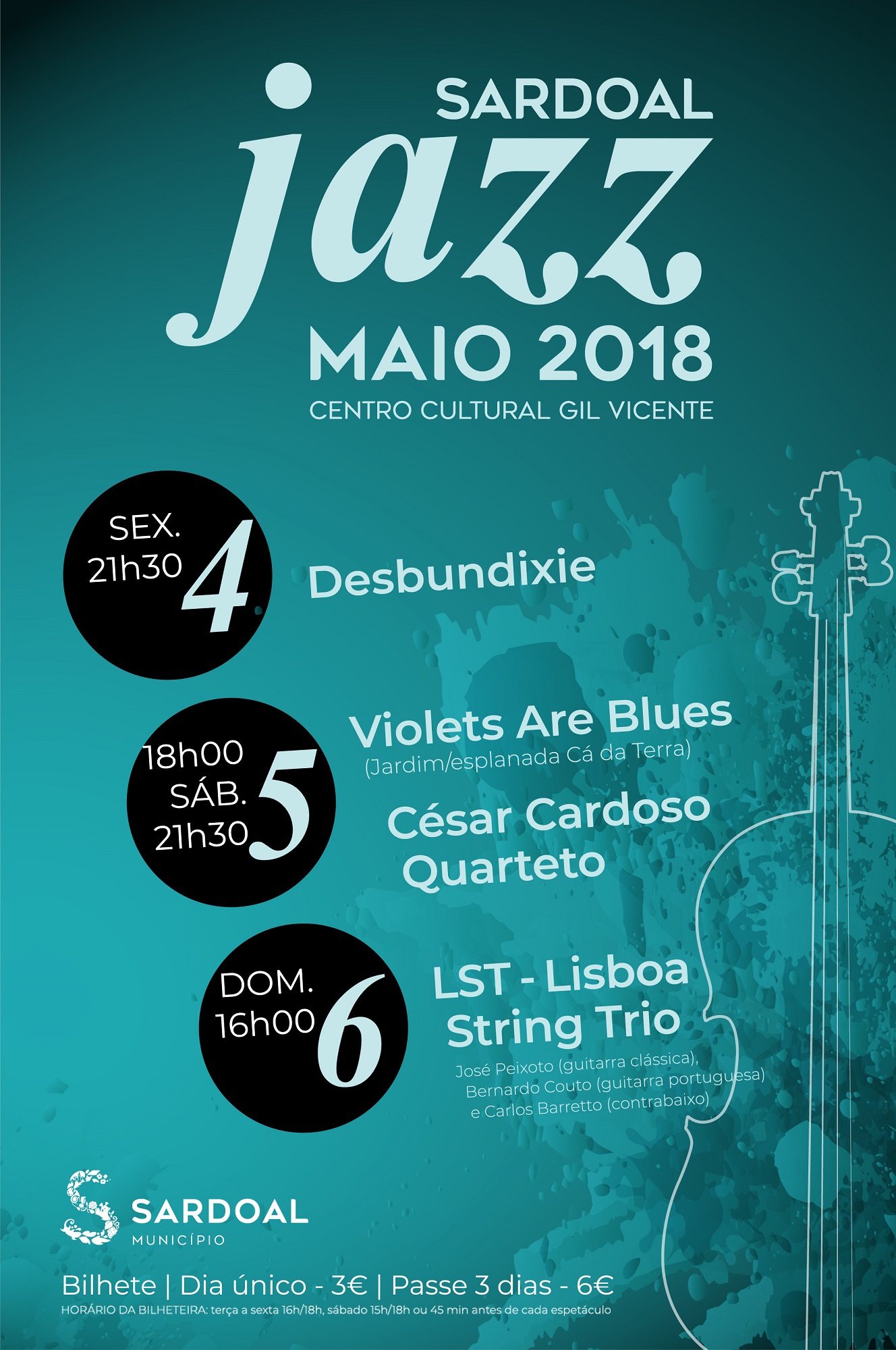 CARTAZ SARDOAL JAZZ 2018