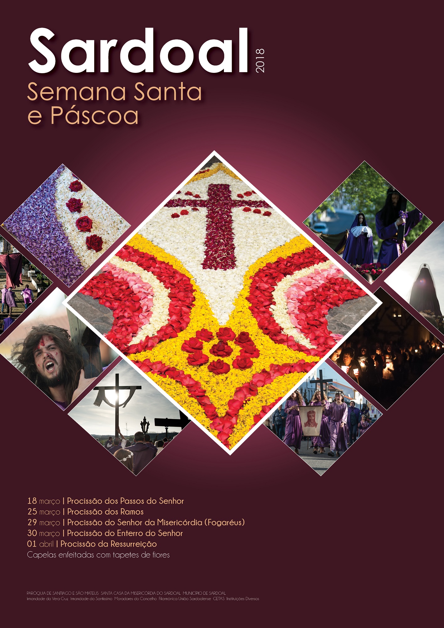 cartaz semana santa purple