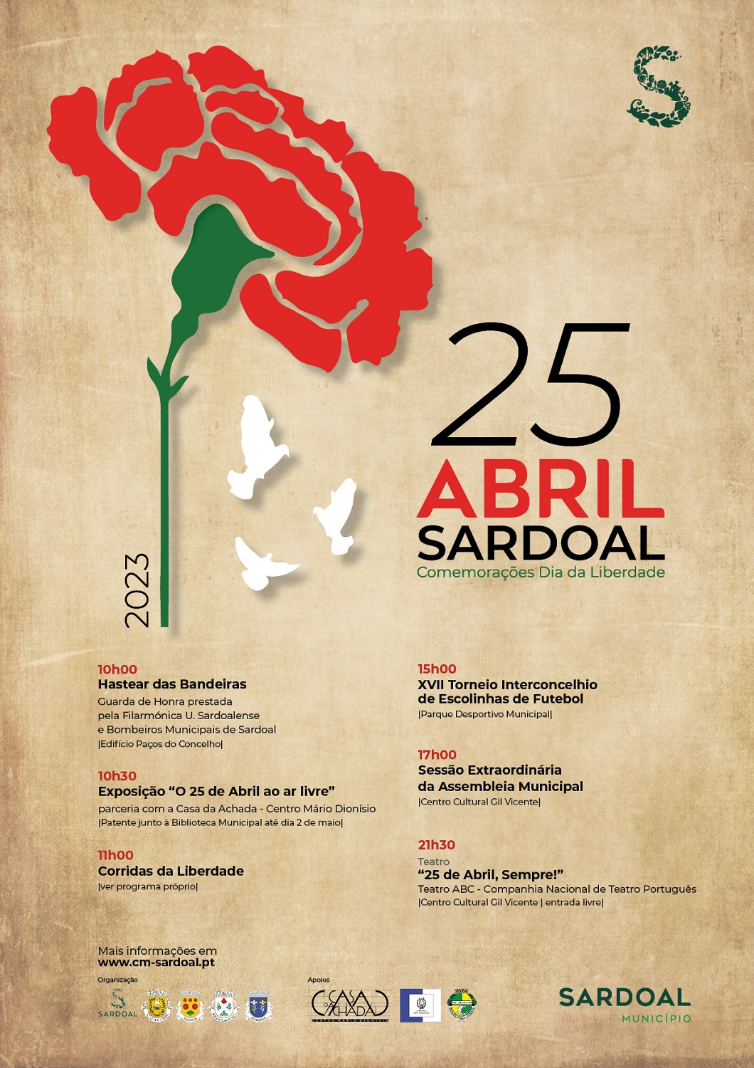 cartaz 25 abril 2023