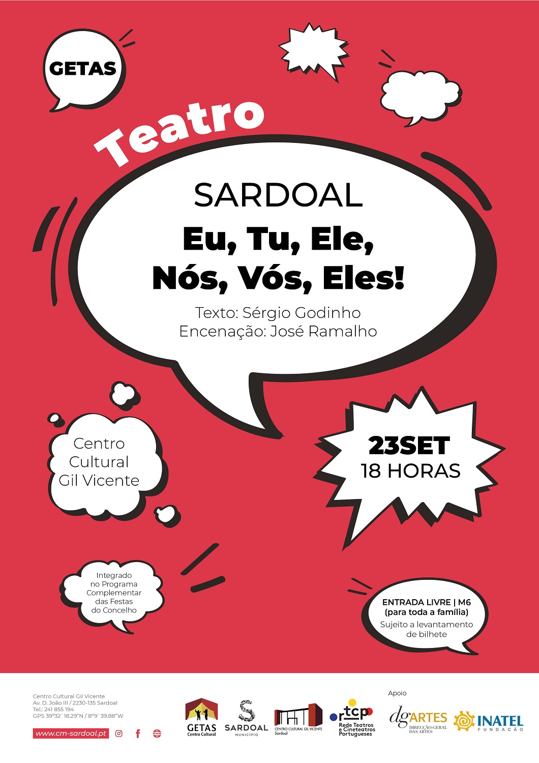 teatro eu tu ele nos vos eles GETAS