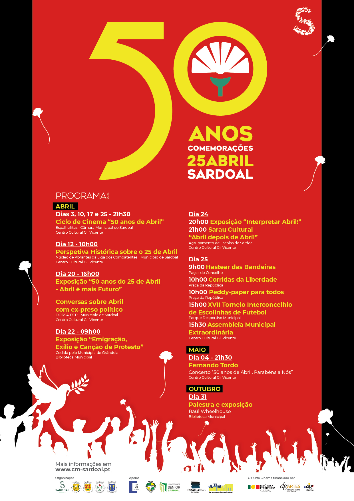 cartaz 25 abril 2024
