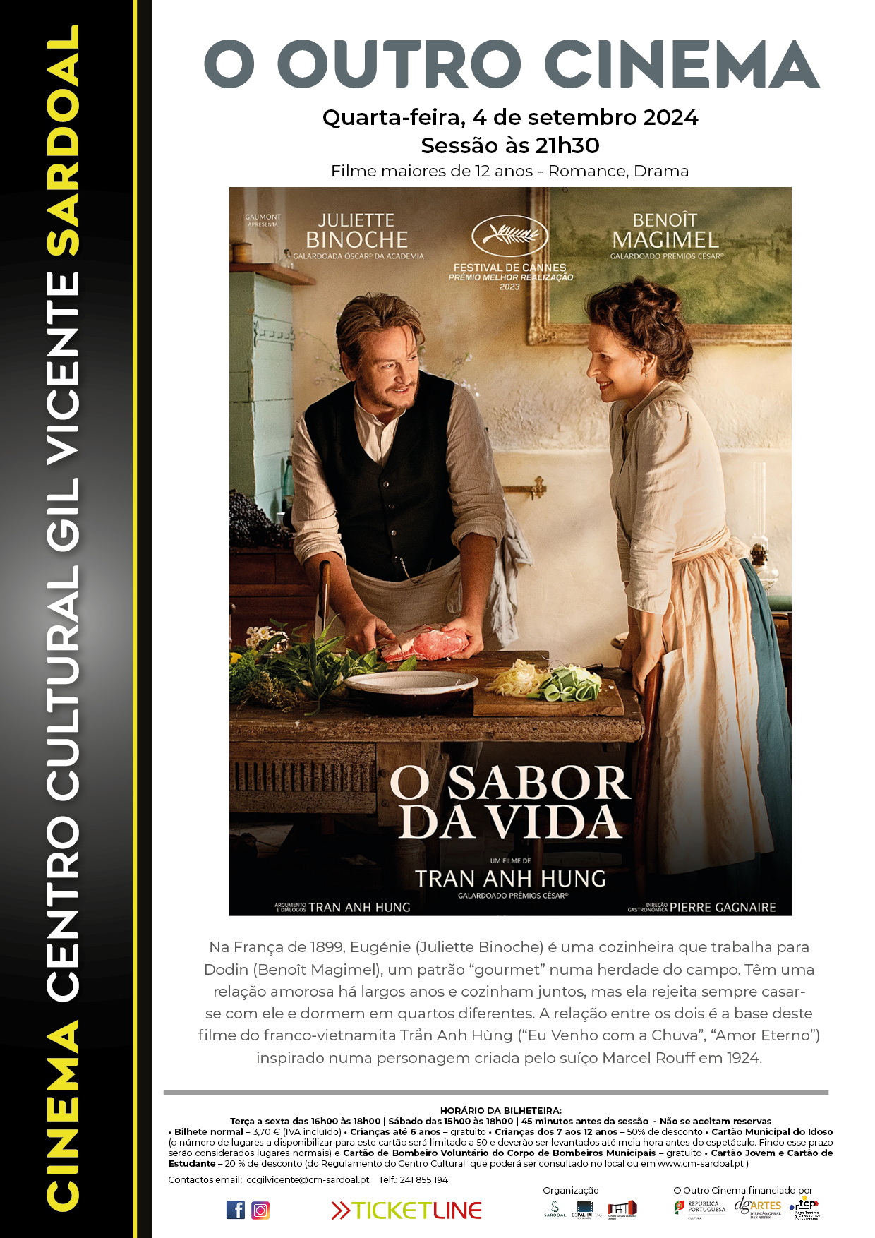 cartaz o sabor da vida