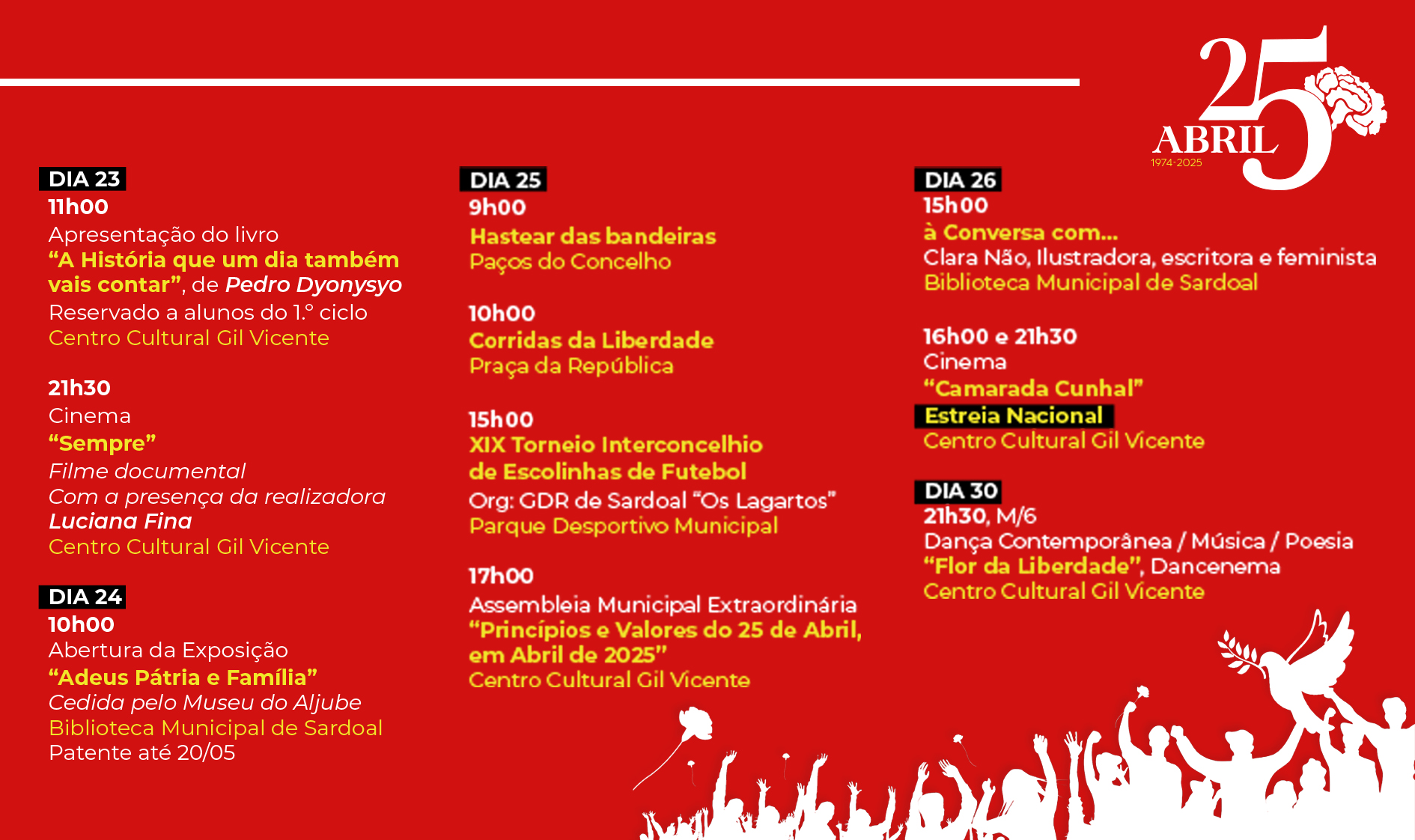 Comemorações do 25 de Abril 