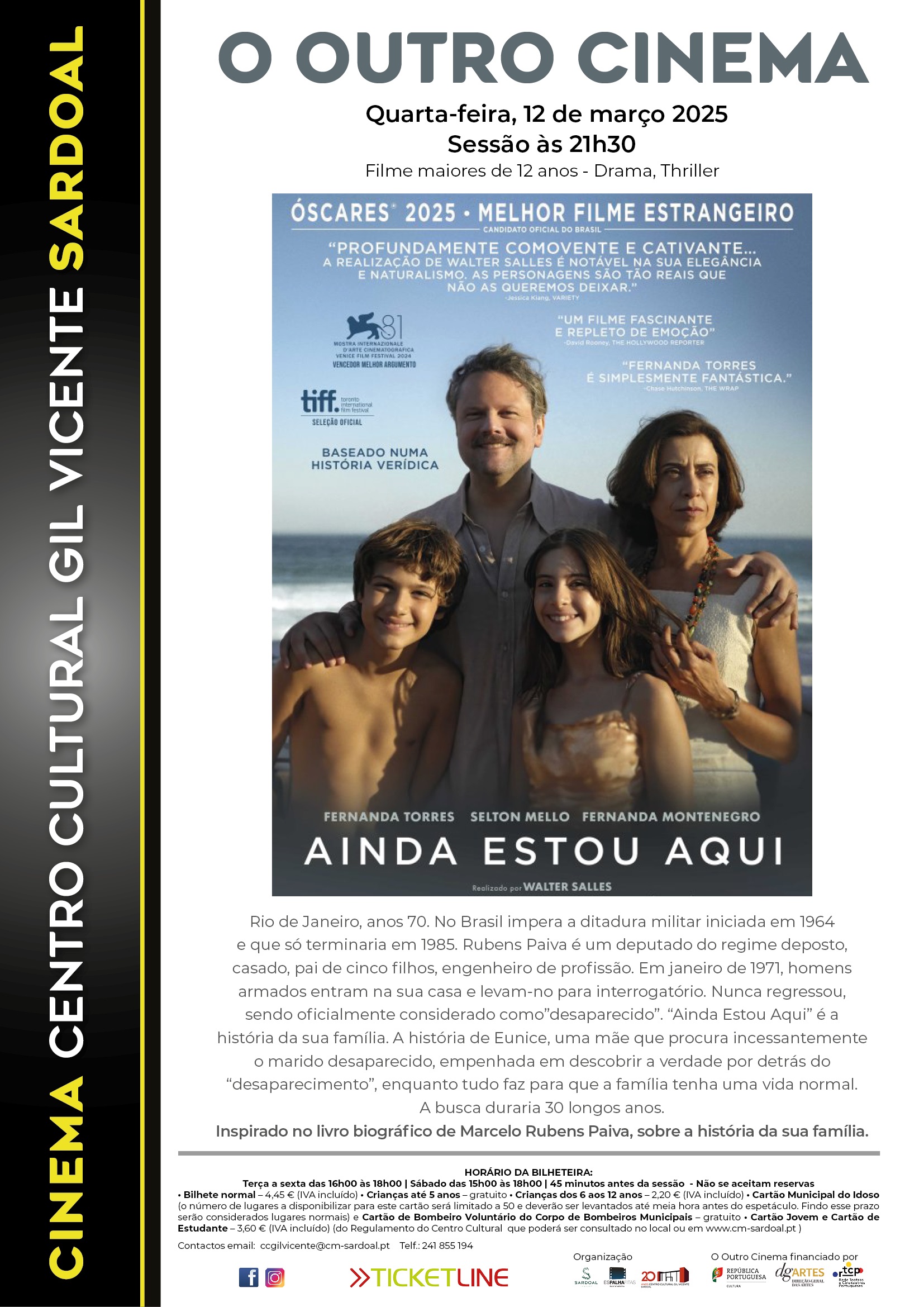 Cinema "Ainda Estou Aqui"