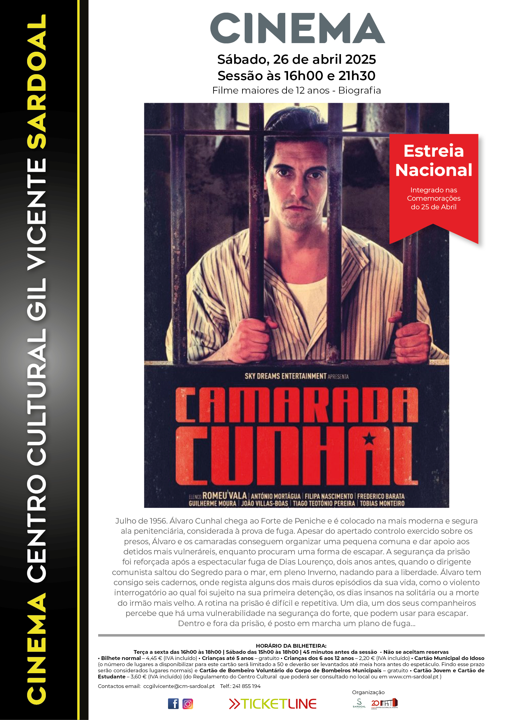 Cinema: “Camarada Cunhal”