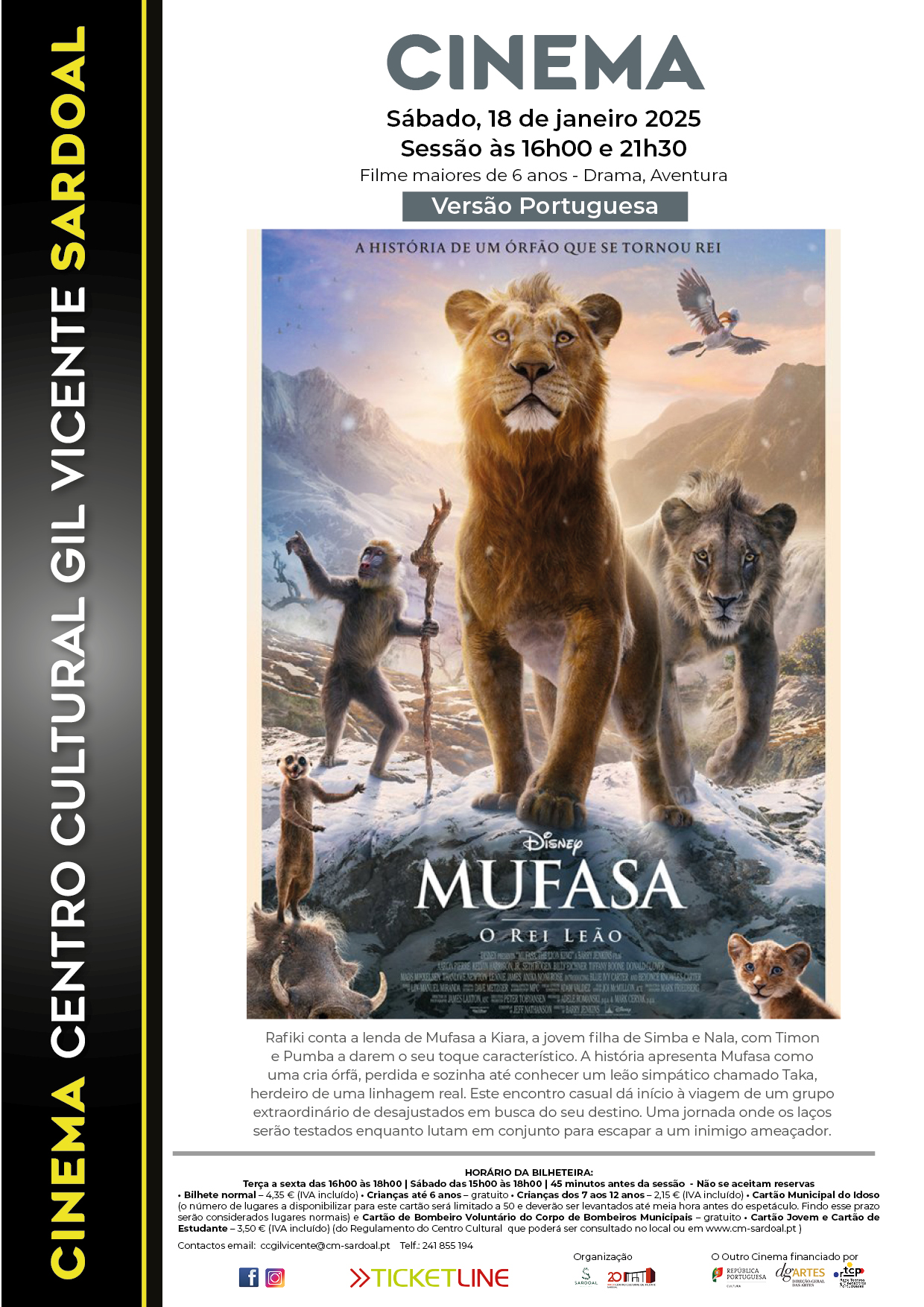 Cinema – Mufasa – O Rei Leão