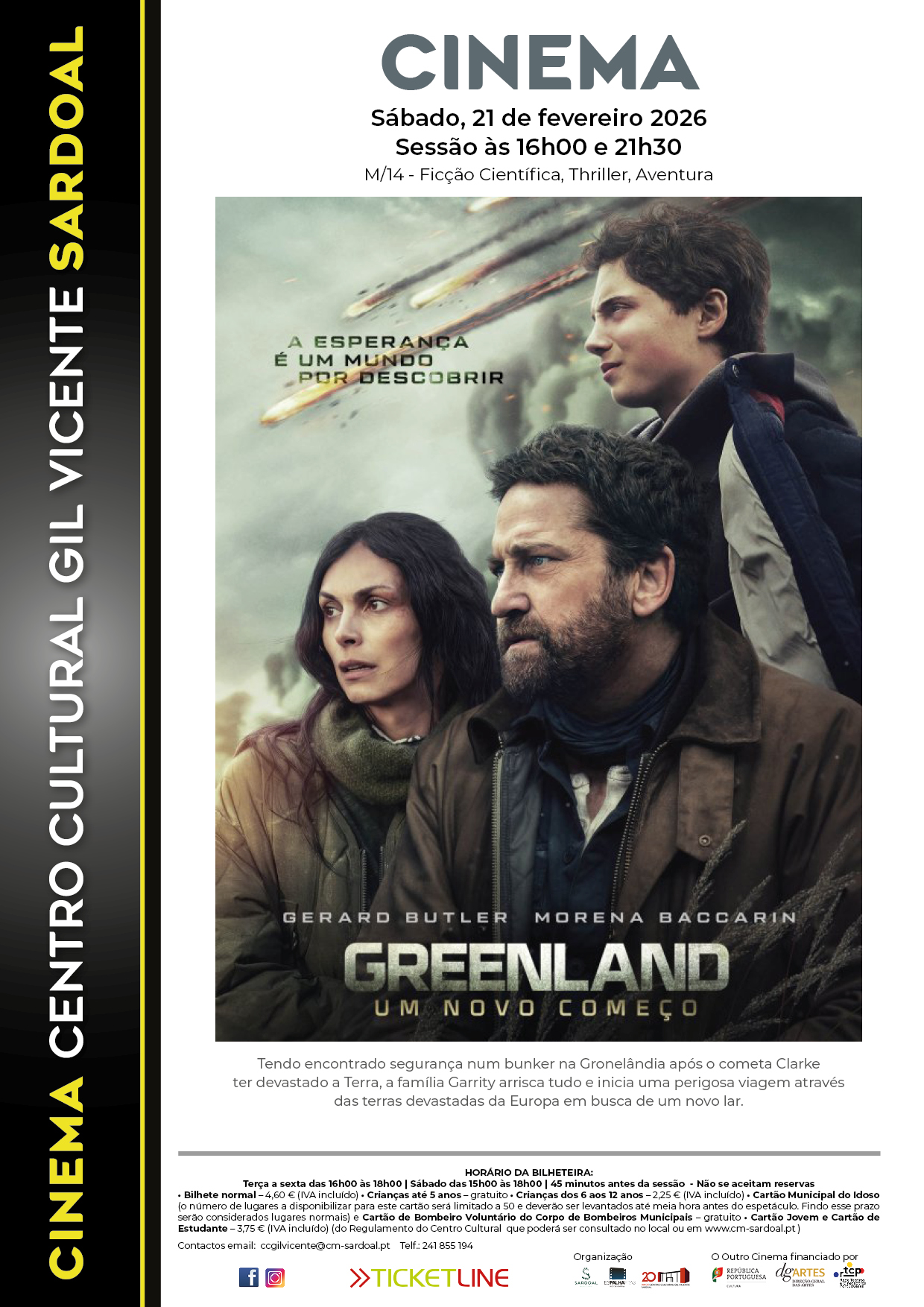 Cinema “Greenland – Um novo começo”