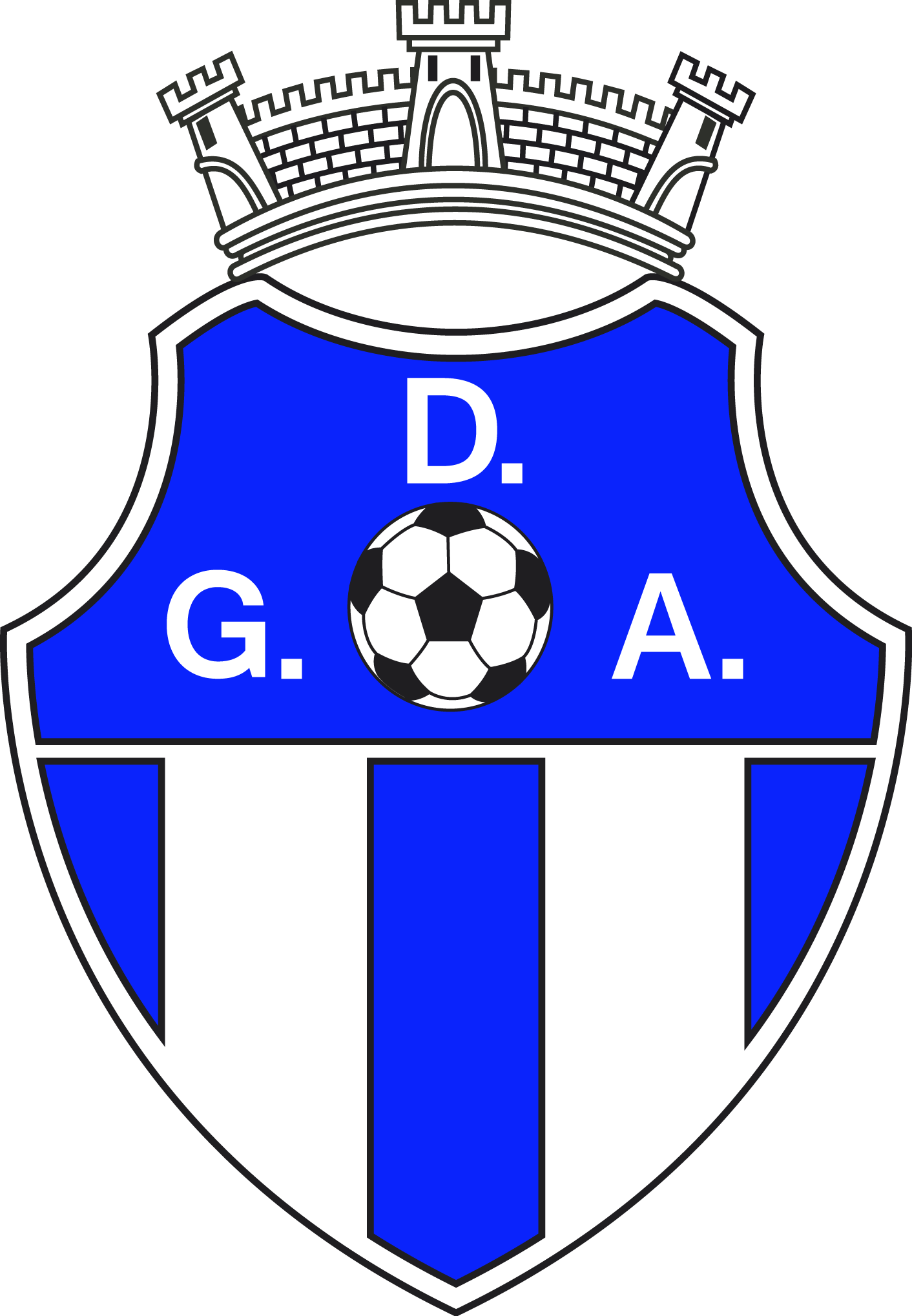 logotipo gda branco