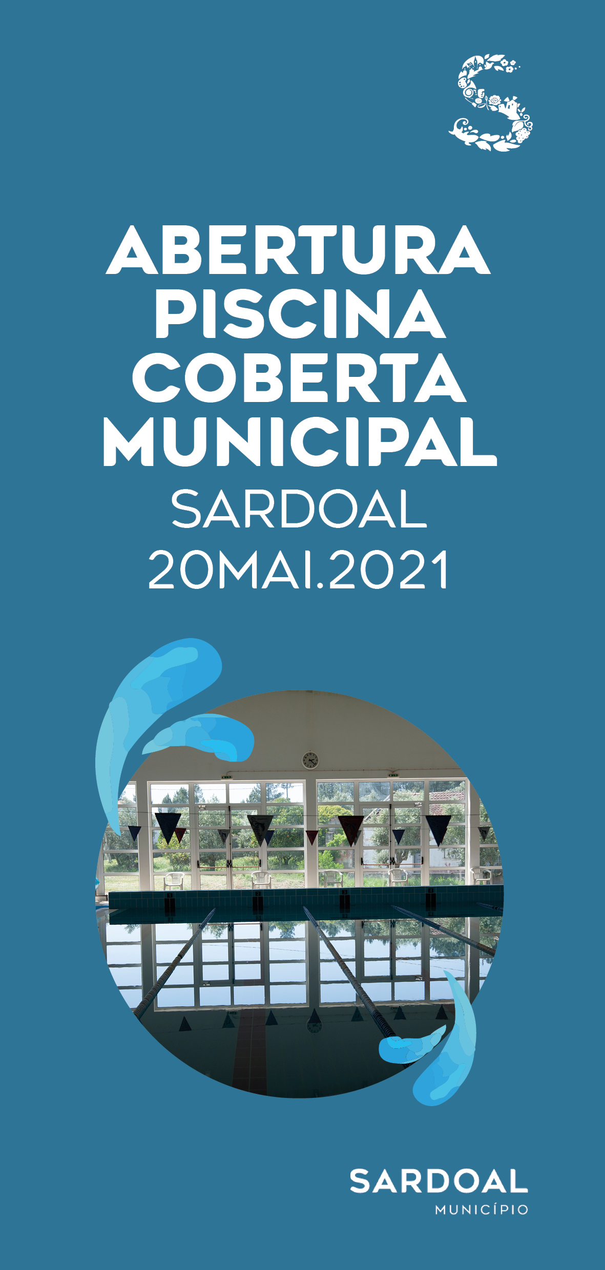 folheto piscina coberta abertura