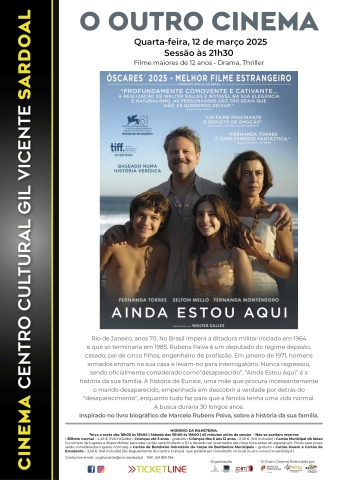 Cinema "Ainda Estou Aqui"