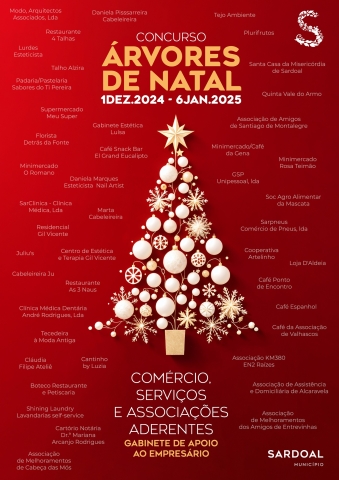 Árvores de Natal no Comércio, Serviços e Associações 