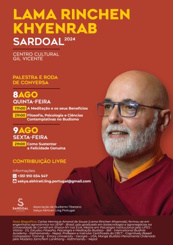 Palestra e Roda de Conversa com Lama Rinchen Khyenrab