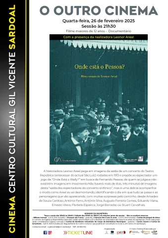 Cinema – Onde está o Pessoa?